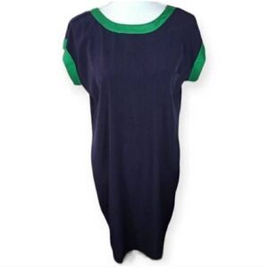 CHARMING CHARLIE NAVY & GREEN DRESS SZ.M EUC.
